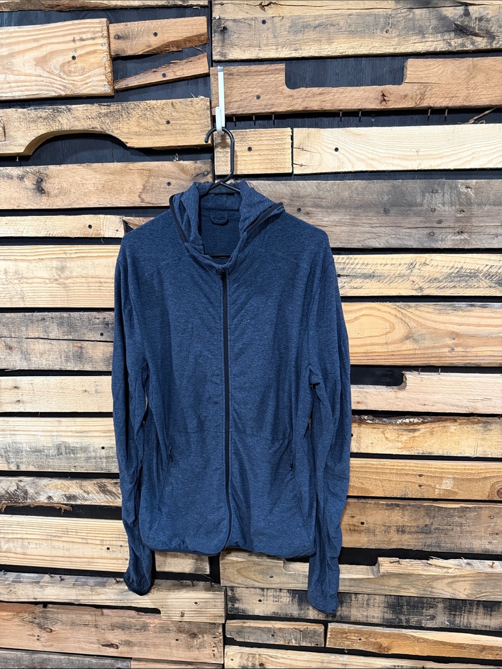 Lululemon Surge Warm Full Zip
Heathered Nocturnal Teal / Black Medium
